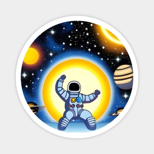 Astronaut Milkyway Magnet